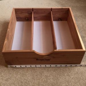 Cedar Wood Drawer Insert